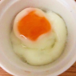 レンジの半熟卵
